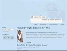 Tablet Screenshot of hautarzt-schoenheit.at